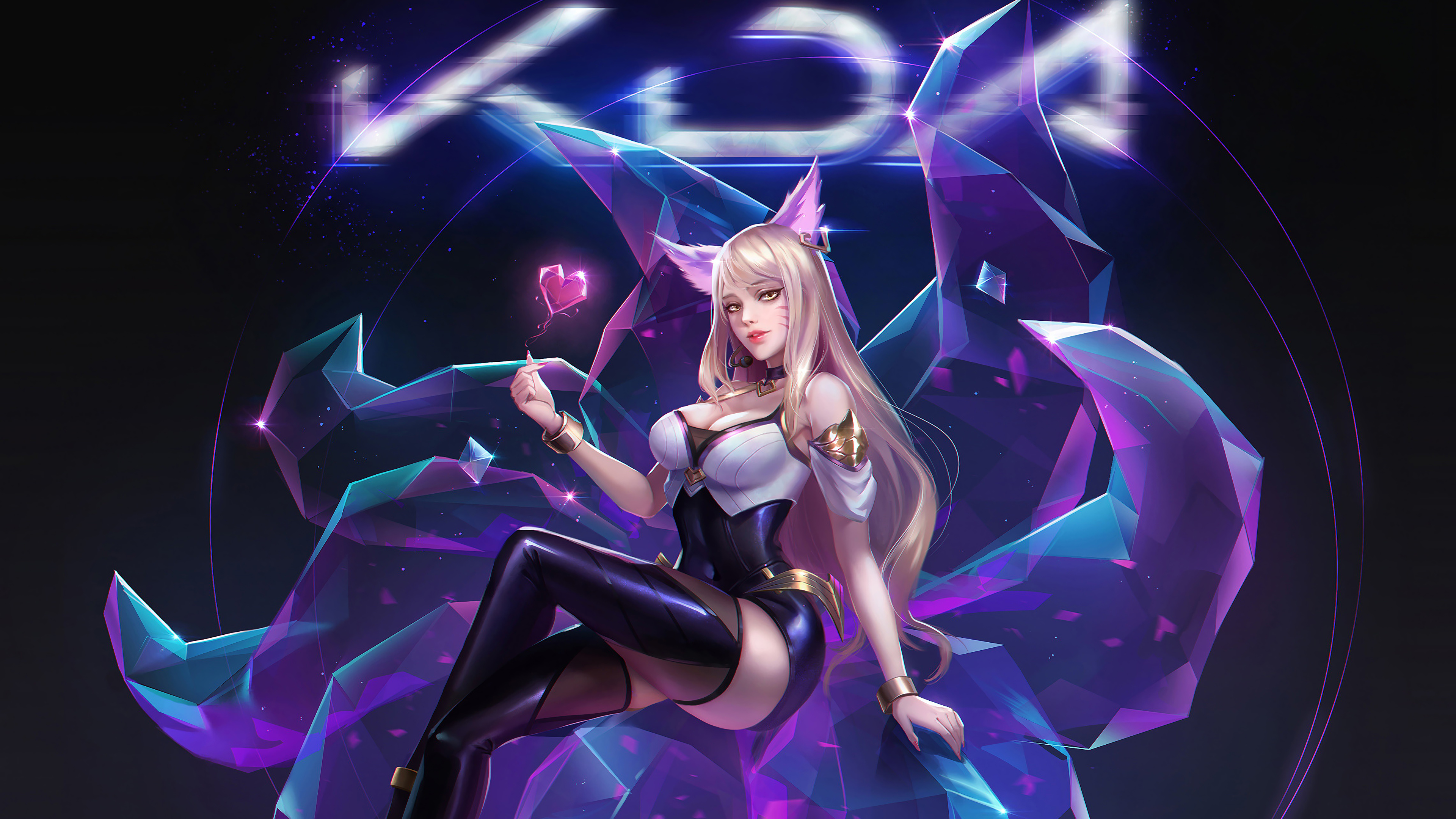 lol英雄联盟 kda 九尾妖狐 阿狸 4k壁纸 