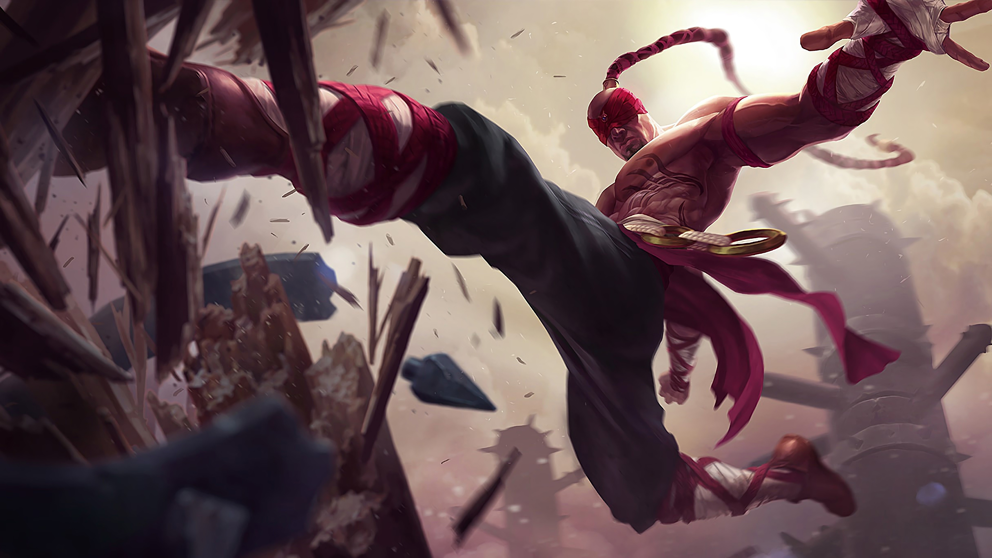 lol英雄联盟 盲僧 李青 lee sin 4k壁纸