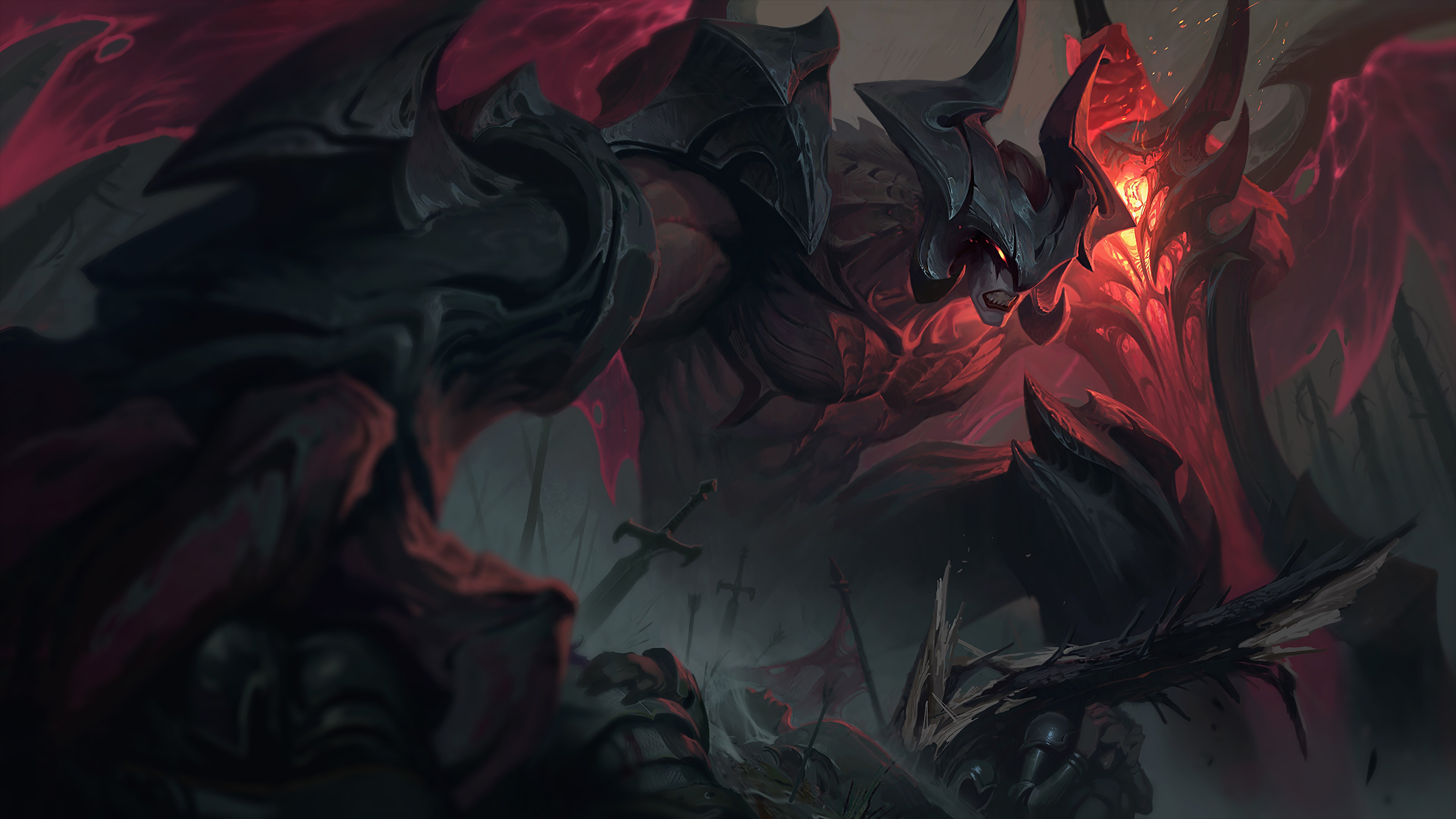 lol英雄联盟 暗裔剑魔 亚托克斯 aatrox 4k壁纸