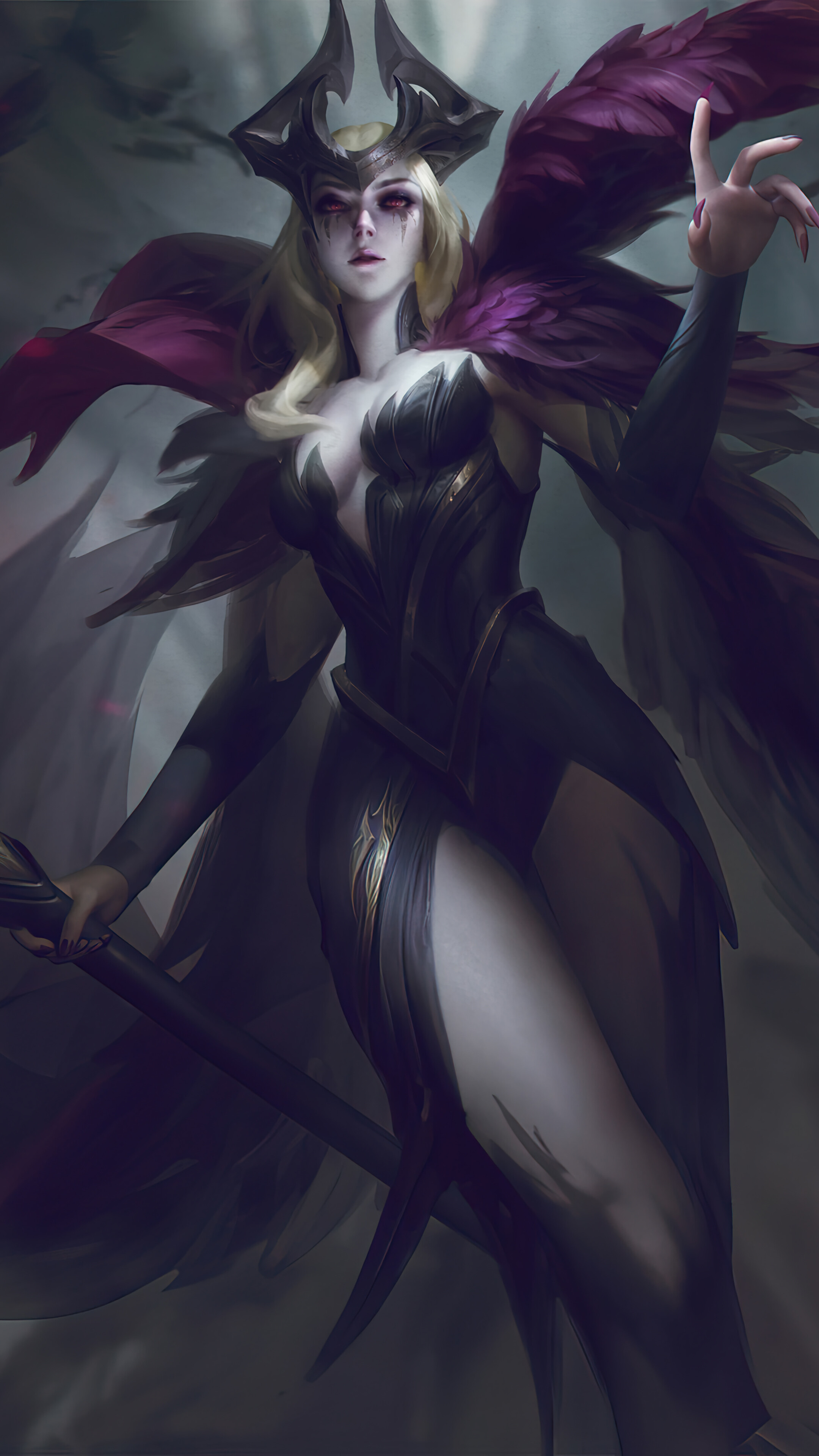 lol英雄联盟 诡术妖姬 乐芙兰 leblanc 魔女 手机壁纸