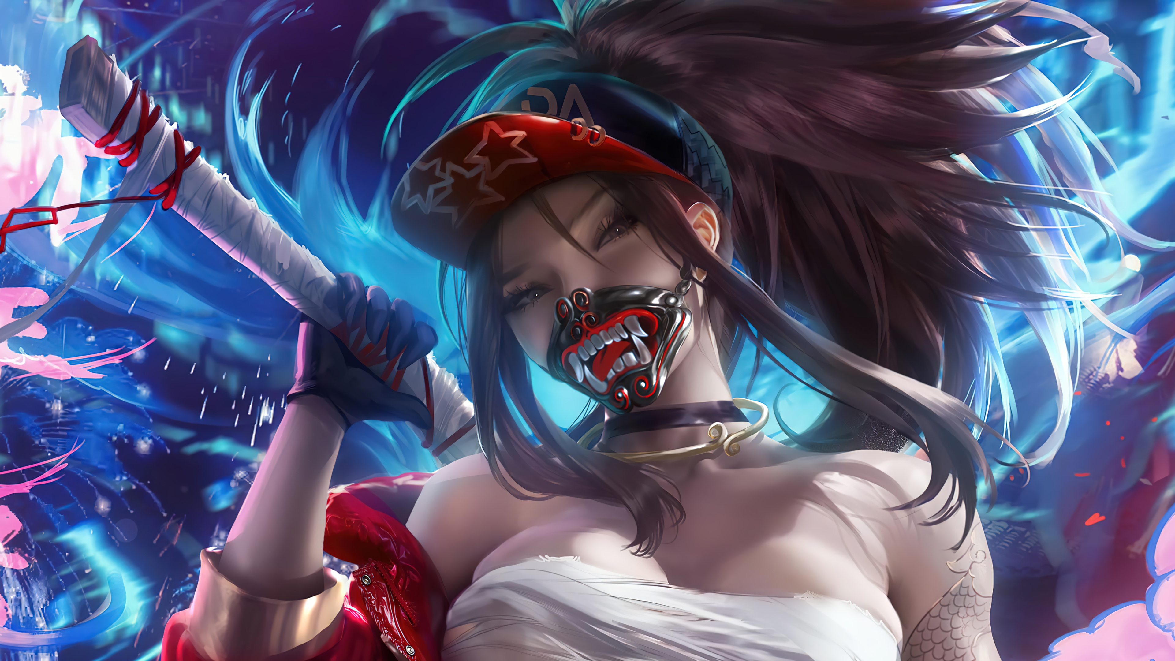 lol英雄联盟 离群之刺 暗影之拳 阿卡丽 akali k/da 4k壁纸