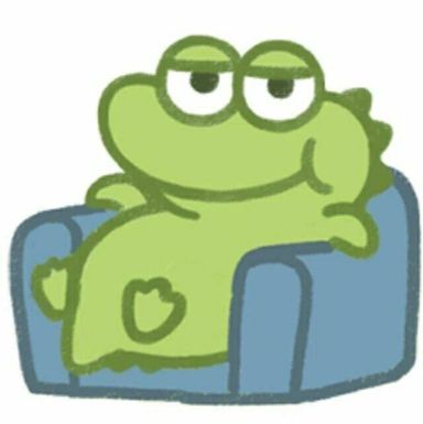 小鳄鱼表情 抹茶旦旦 坐沙发