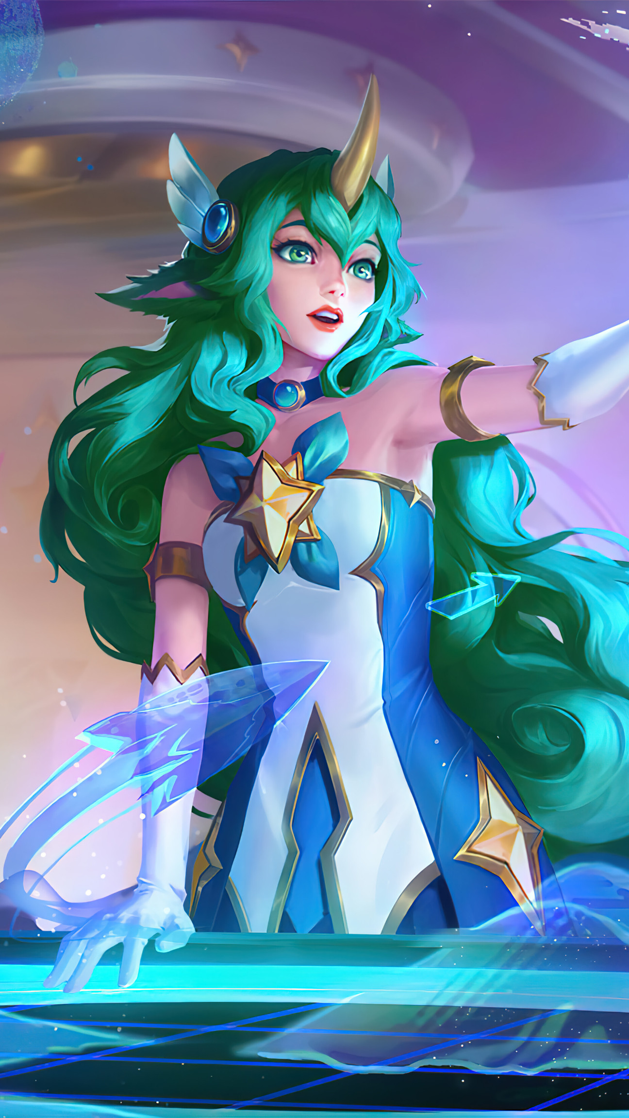 lol英雄聯盟 眾星之子 索拉卡 soraka 星之守護者 手機壁紙