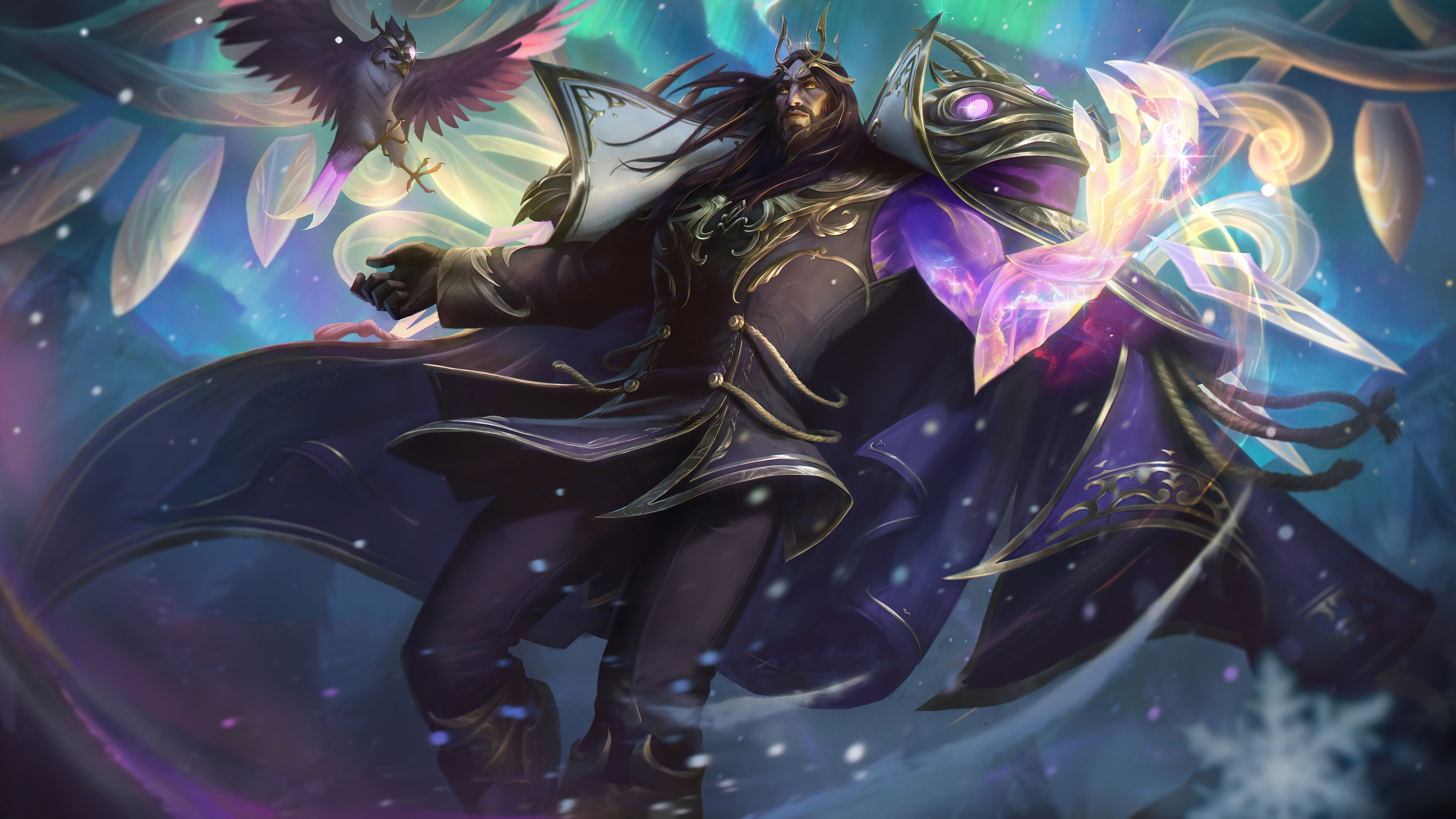 lol英雄联盟 诺克萨斯统领  斯维因 swain 北极星猎人 4k壁纸