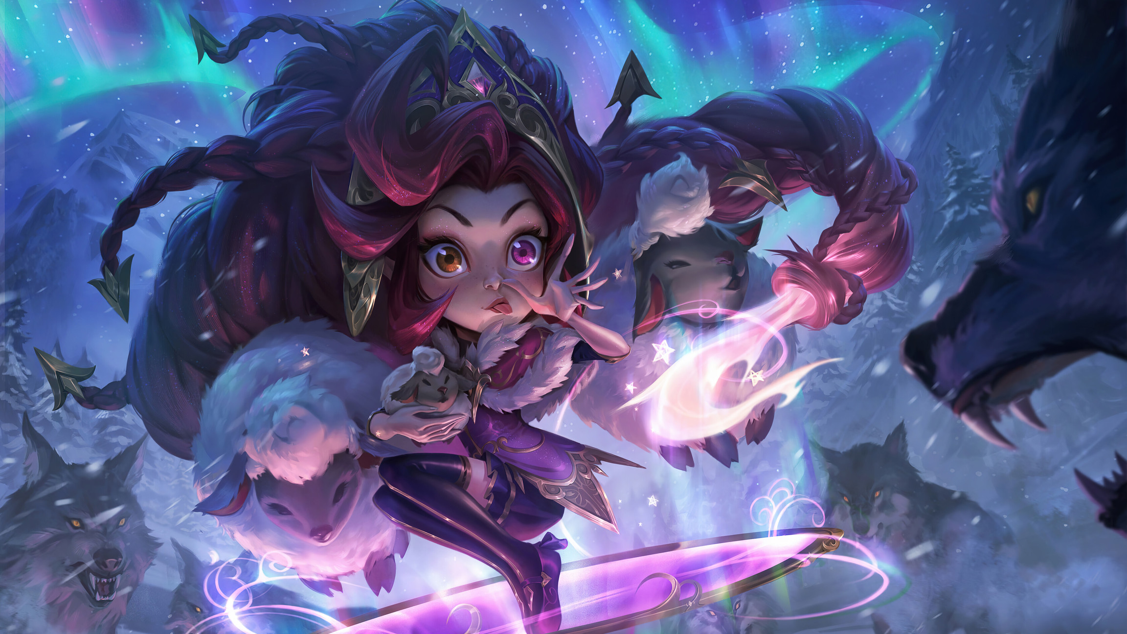 lol英雄聯盟 暮光星靈 佐伊 zoe 北極星守望者 4k壁紙